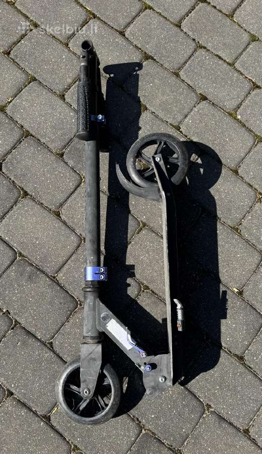 Paspirtukas Funscoo City Scooter 145 Black/blue - nuotraukos Nr. 6