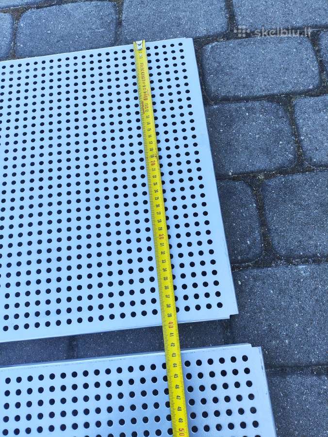 Perforuota prekybinių stendų sienelė