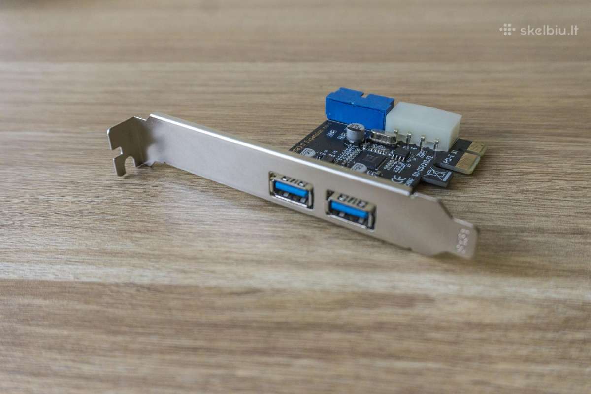 Usb 3.0 korta pci-e jungtis 2 lizdai