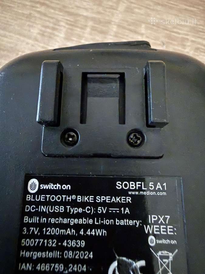 Parduodama Bluetooth kolonėlė dviračiui (Switch On - nuotraukos Nr. 2