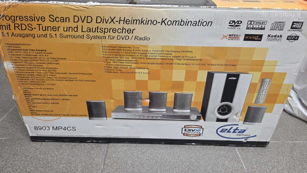 Namų kino sistema Elta 8903 Mp4cs