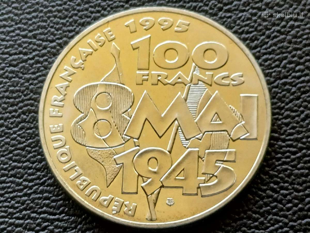 100 frankų 1995m. Prancūzija 15g. sidabras 900