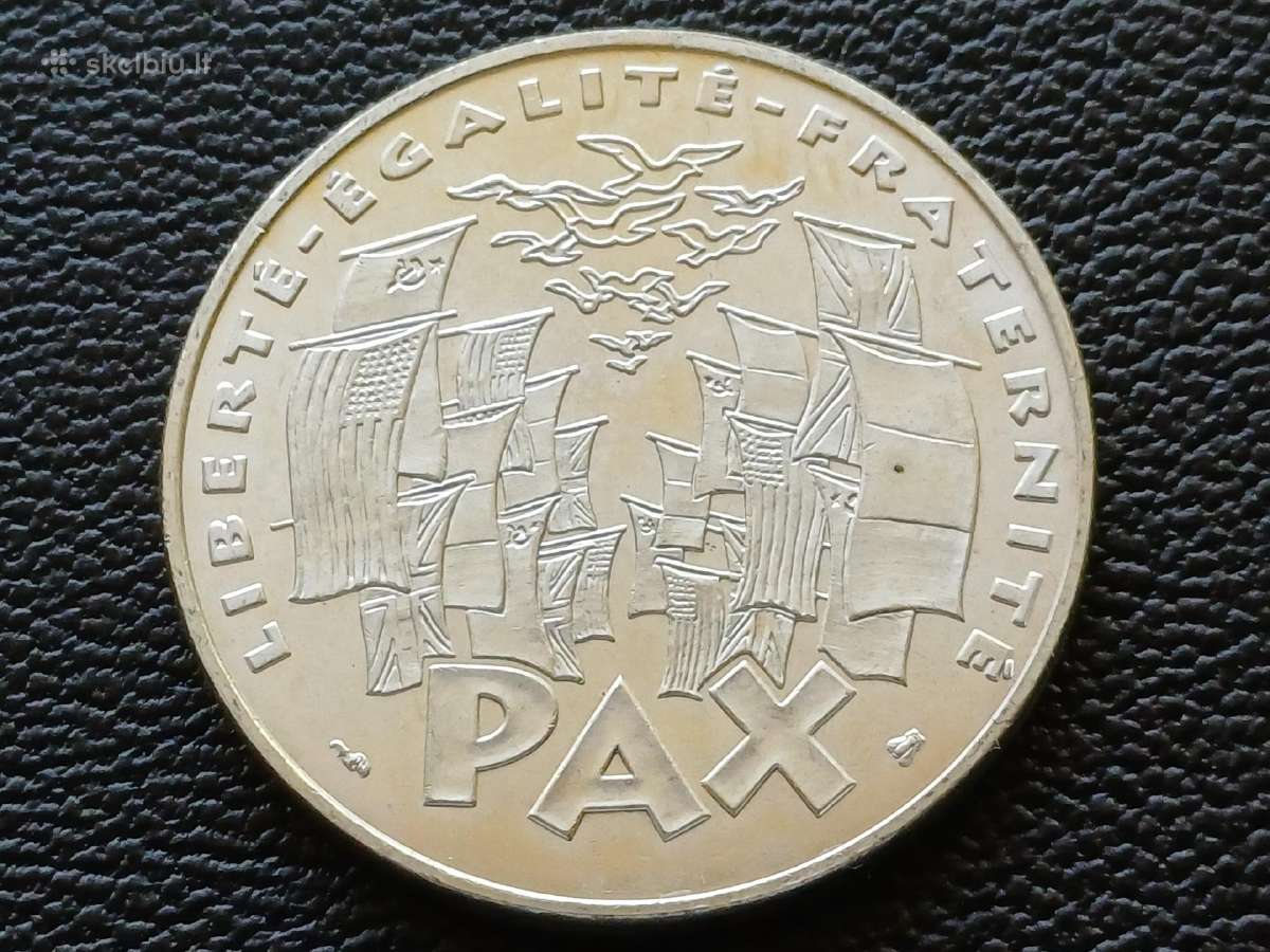 100 frankų 1995m. Prancūzija 15g. sidabras 900 - nuotraukos Nr. 2