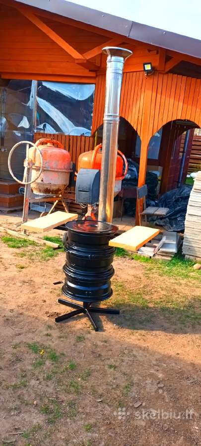 Lauko krosnele kazanui ar keptuvei - nuotraukos Nr. 3