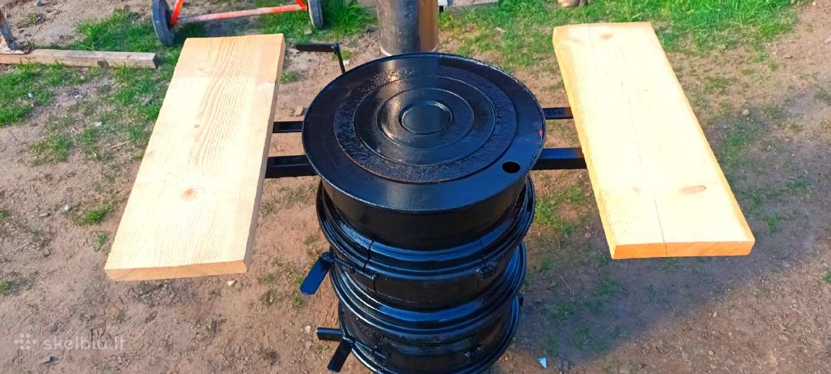 Lauko krosnele kazanui ar keptuvei