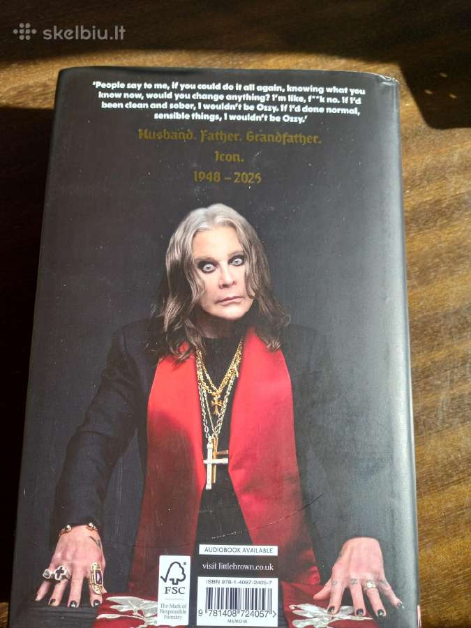Parduodu knyga Ozzy Osbourne "Last Rites" - nuotraukos Nr. 2