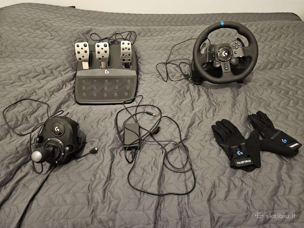 Logitech g923 vairo komplektas kaip naujas