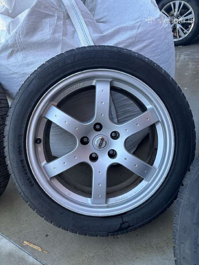 Rays Forged Oem Nissan 350z ratlankiai su padangom - nuotraukos Nr. 3