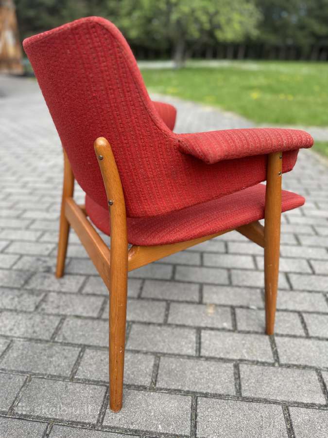 Iskirtinio dizaino mid century kreslas - nuotraukos Nr. 2