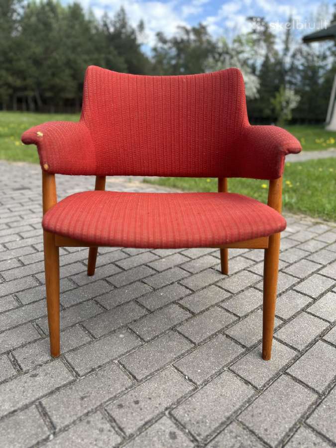 Iskirtinio dizaino mid century kreslas - nuotraukos Nr. 4