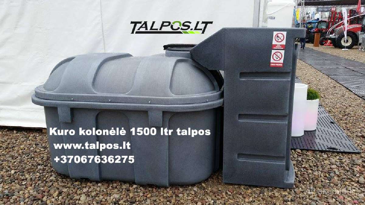 Kuro kolonėlė 1500 ltr talpos, degalų talpa