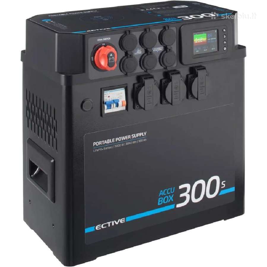 Ective Accubox 300s Lifepo4 jėgainė 3840wh - nuotraukos Nr. 2