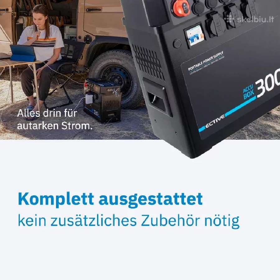 Ective Accubox 300s Lifepo4 jėgainė 3840wh - nuotraukos Nr. 5