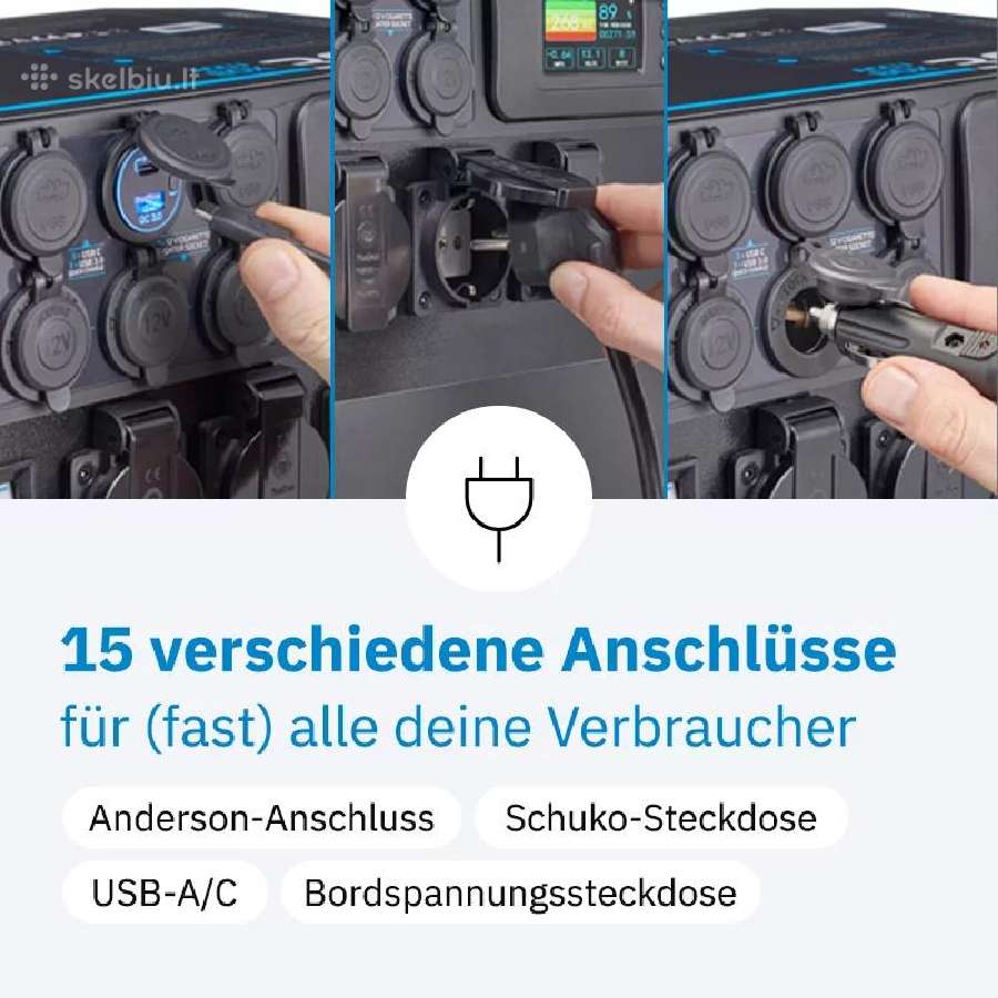 Ective Accubox 300s Lifepo4 jėgainė 3840wh - nuotraukos Nr. 4