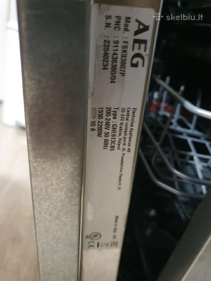 Indaplovė Aeg Fsk93807p - nuotraukos Nr. 3