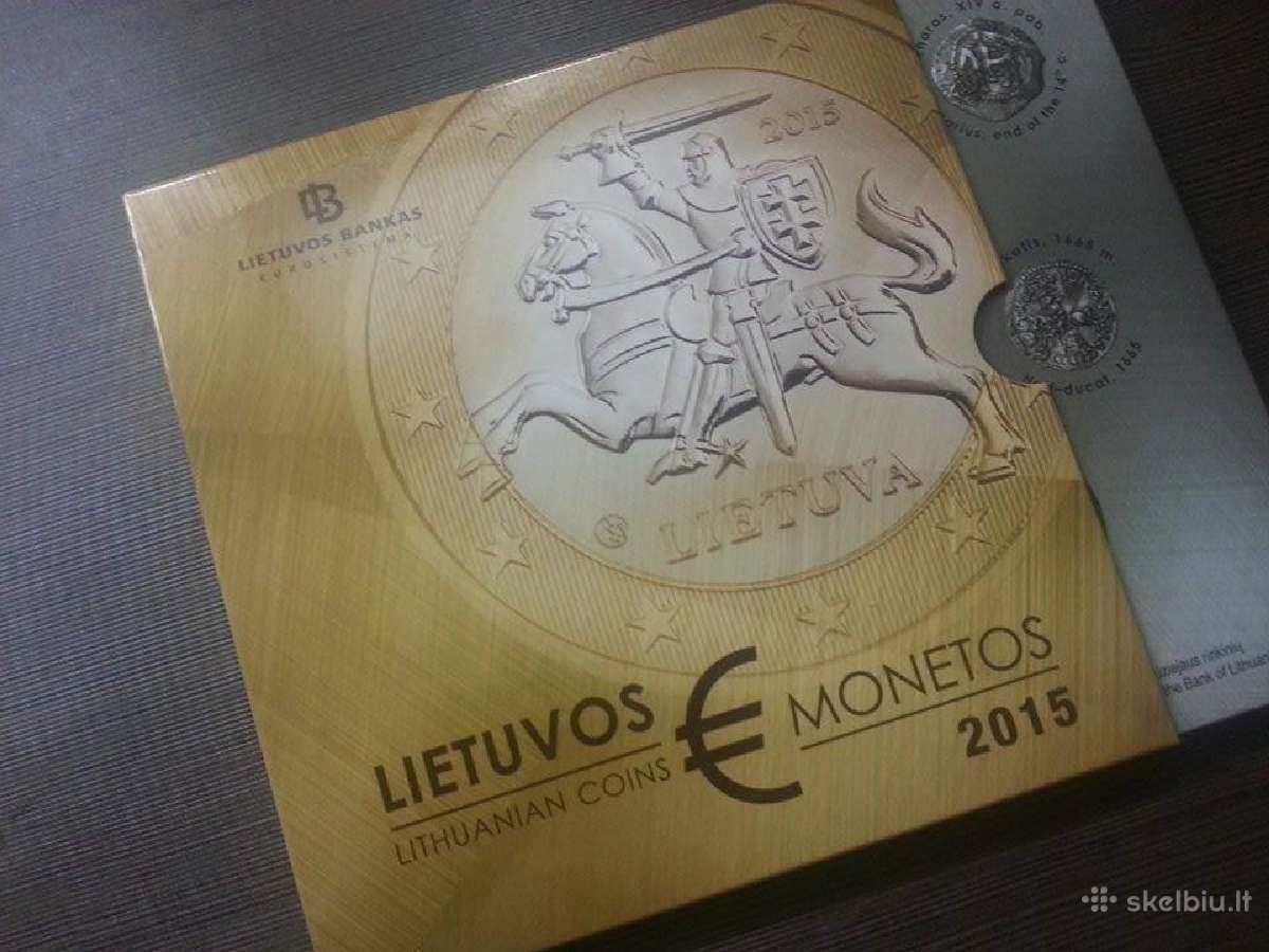 2015 monetų proof. komplektas kaina 50 Euru. - nuotraukos Nr. 4