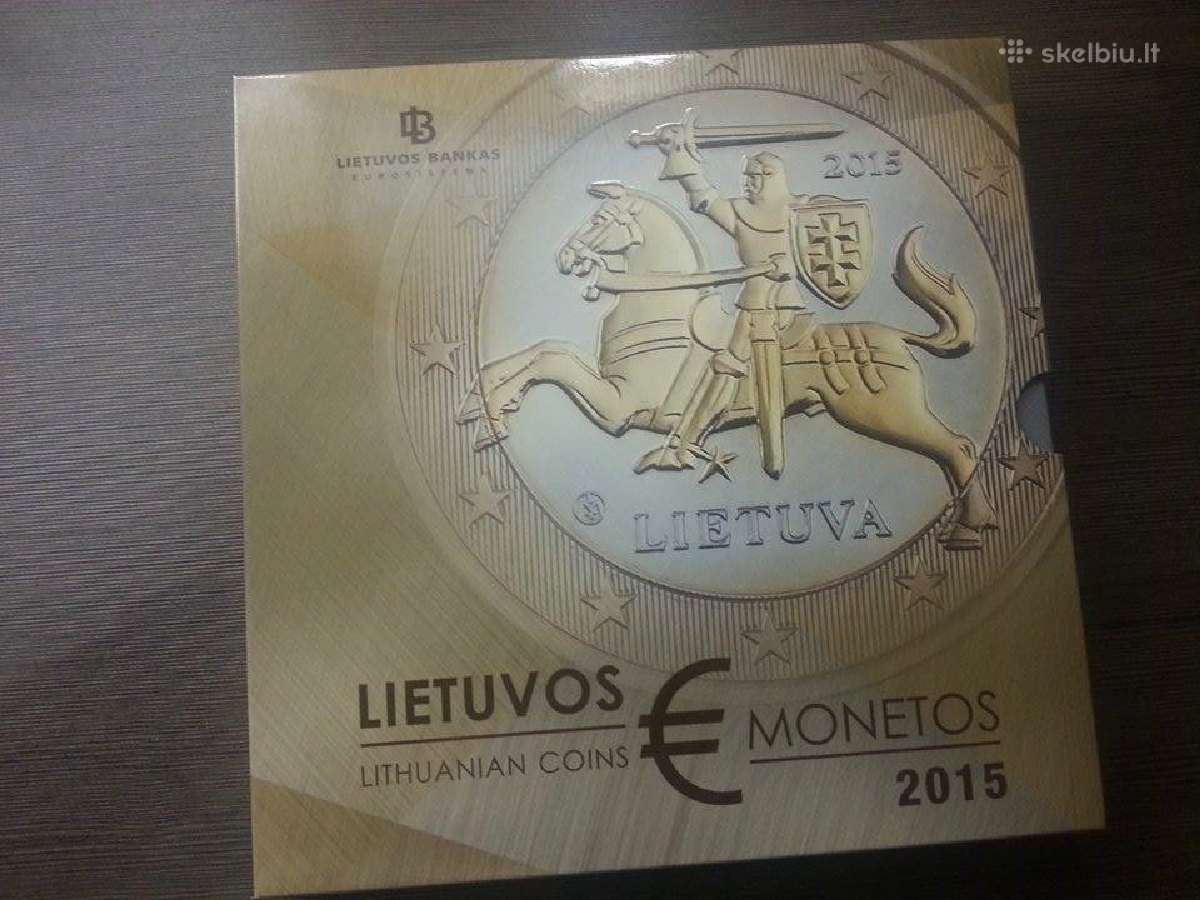 2015 monetų proof. komplektas kaina 50 Euru. - nuotraukos Nr. 5