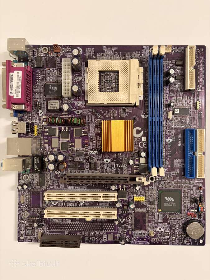 Ecs L7vmm2 Socket A su Amd Duron 1400mhz - nuotraukos Nr. 3