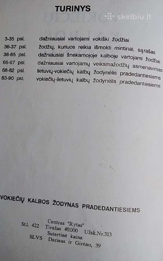 Vokiečių kalbos žodynas pradedantiesiems - nuotraukos Nr. 3