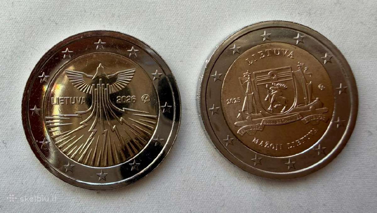 2€ rinkinys: Mažoji Lietuva ir Energetika (Unc)
