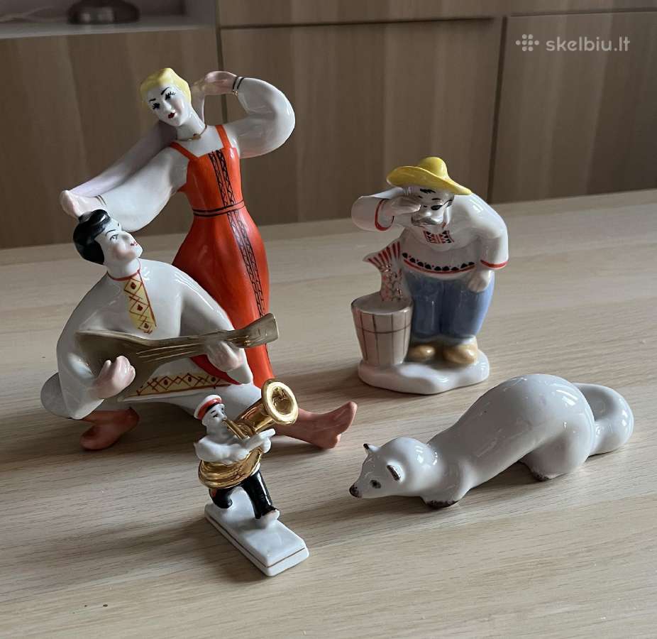 Tarybinės porcelianinės statulėlės