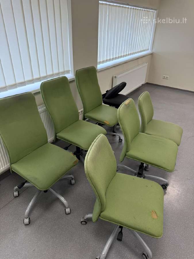 Biuro kėdės 6 vnt 30 eur