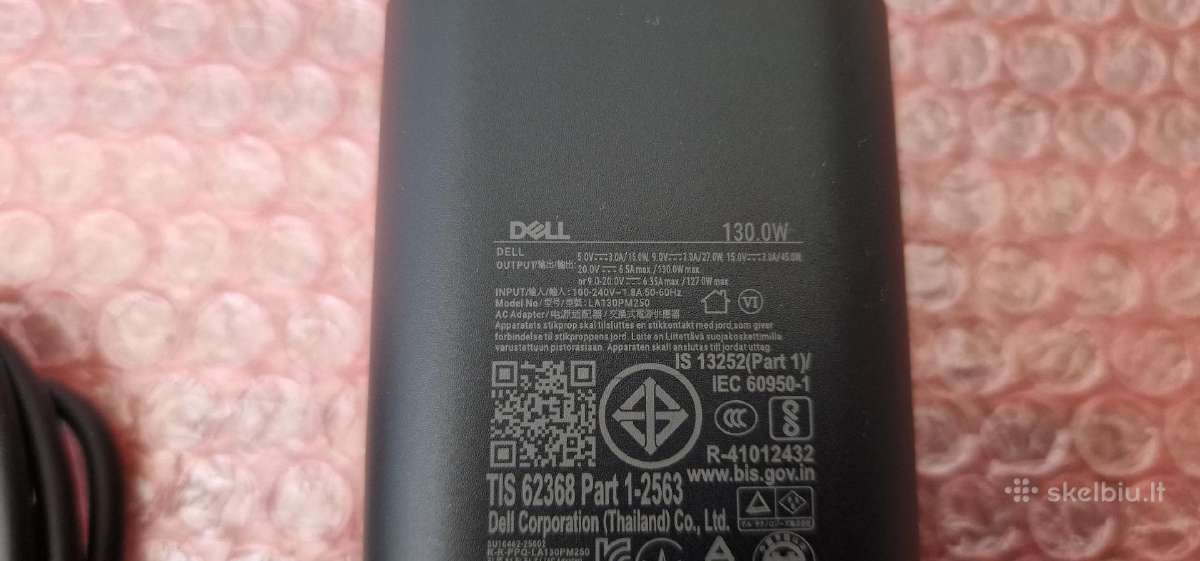 Dell Type C 130w Naujas Originalus pakrovejas - nuotraukos Nr. 2
