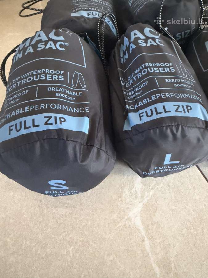 Mac in a Sac neperšlampama striukė ir kelnes