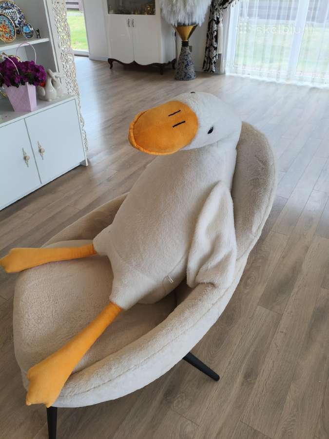 Naujas, didelis 160 cm. pliušinis žaislas (antis)