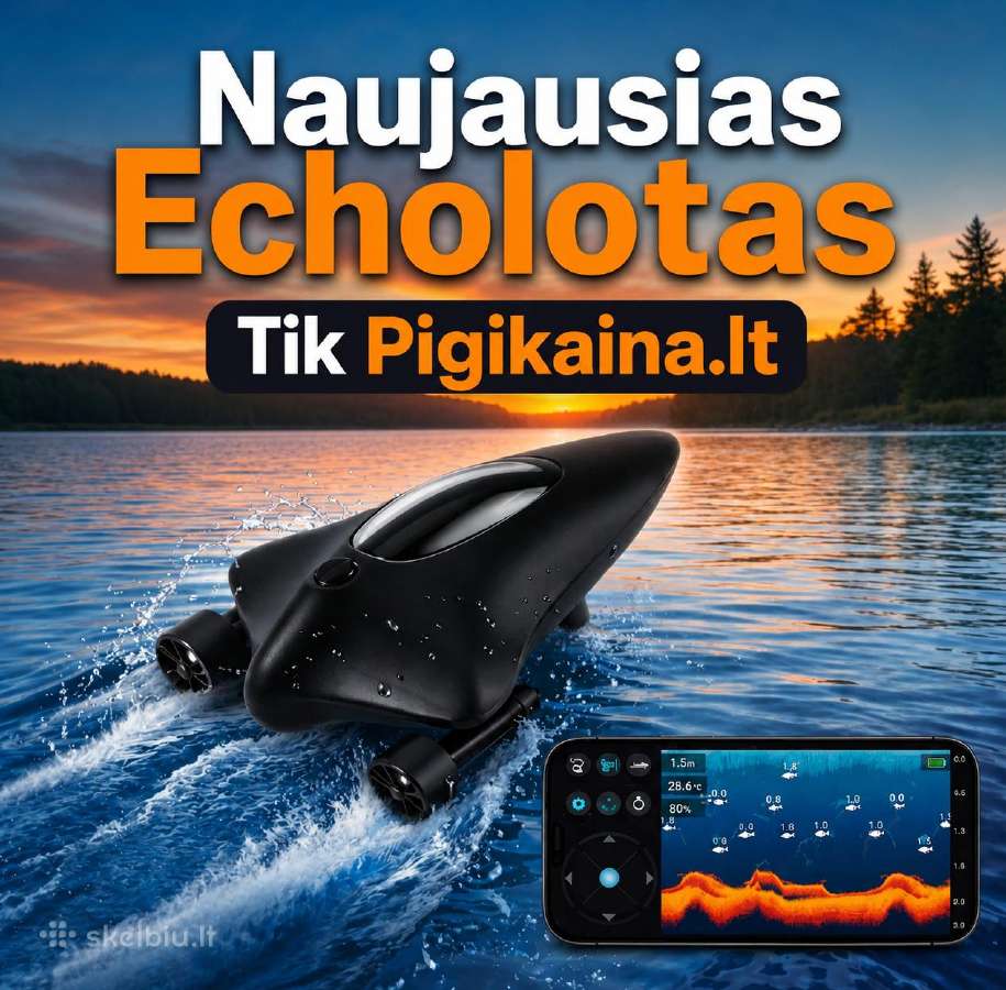 Laivelis – echolotas žuvų ieškiklis belaidis