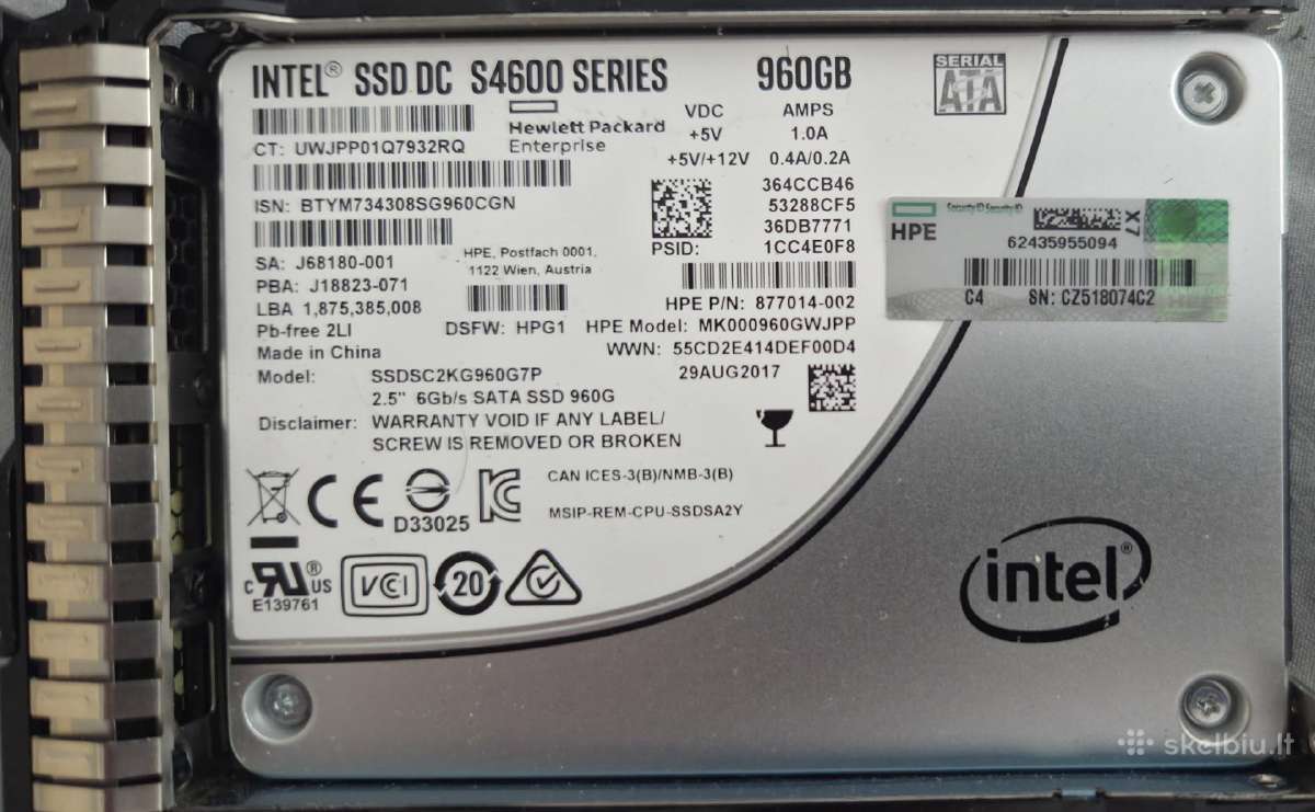 Intel SSD Dc S4600 960gb Sata