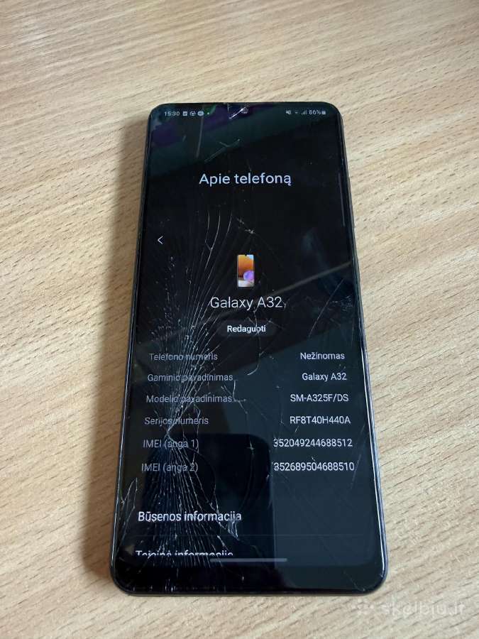 Parduodu sudaužytą Samsung galaxy a32 128gb - nuotraukos Nr. 4