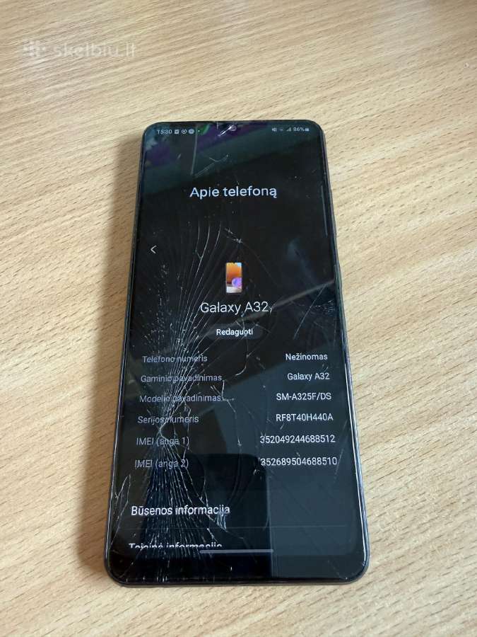 Parduodu sudaužytą Samsung galaxy a32 128gb - nuotraukos Nr. 6