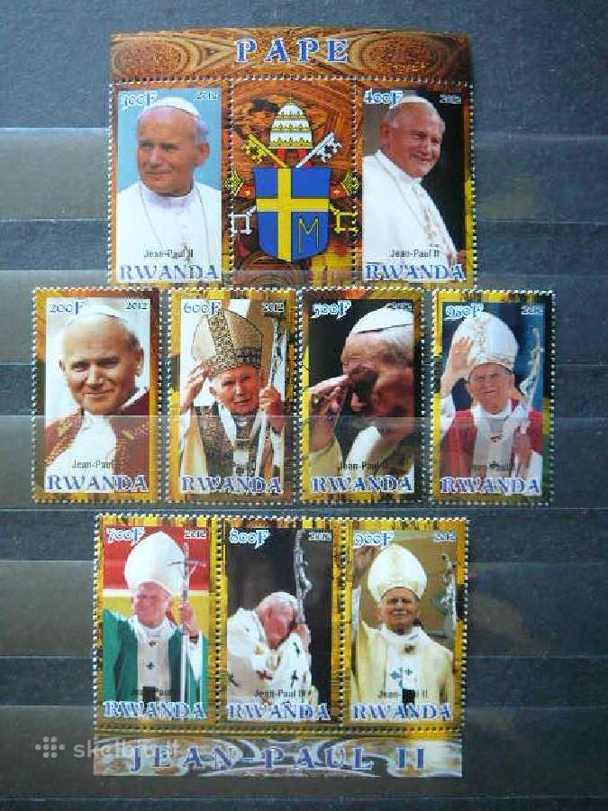 Popiezius J. Paulius II Ruanda 2012 Mnh rwa465