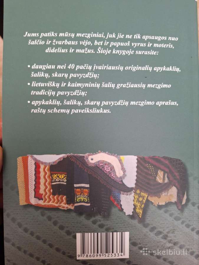 Apykaklių, šalikų, skarų mezgimas virbalais - nuotraukos Nr. 6