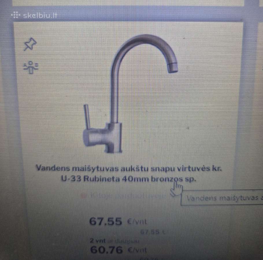 Parduodamas virtuvinis maišytuvas - nuotraukos Nr. 2