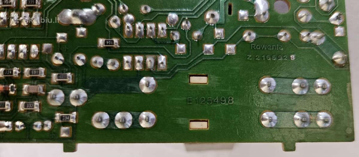 Elektroninė plokštė Rowenta Z 216692 B, E125498 - nuotraukos Nr. 5