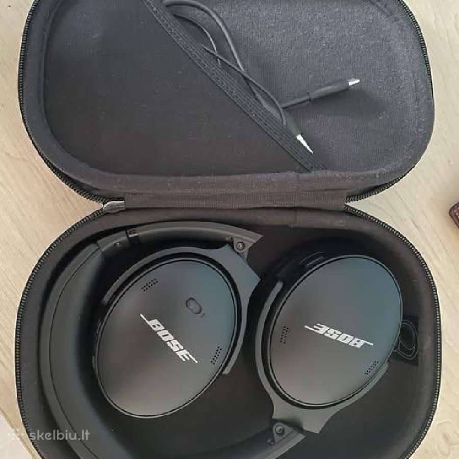 Belaidės ausinės Bose Quietcomfort, juodos