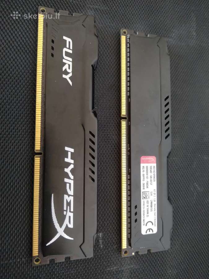 Kingston Hyperx Fury 8gb Ddr3 RAM Kit (2x4gb) 1600 - nuotraukos Nr. 2