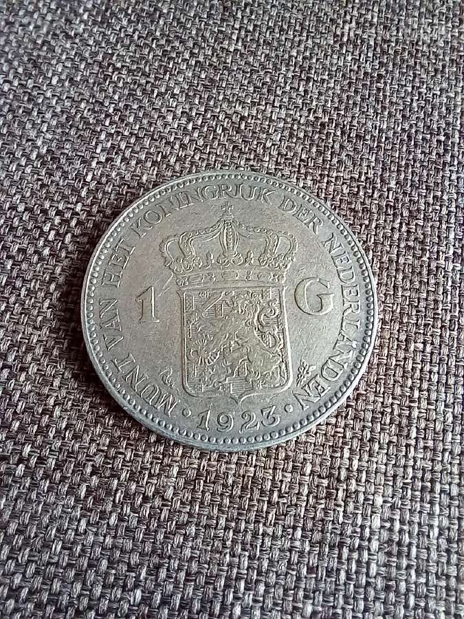 1 guldenas 1923 m. (10 gr. 0,720 ag)