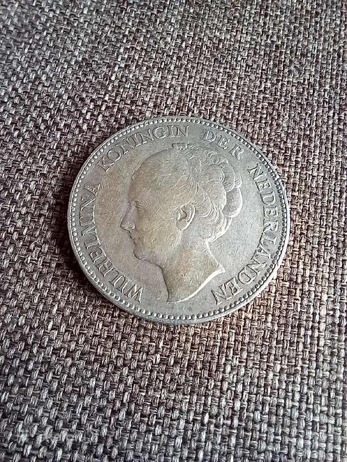 1 guldenas 1923 m. (10 gr. 0,720 ag) - nuotraukos Nr. 2