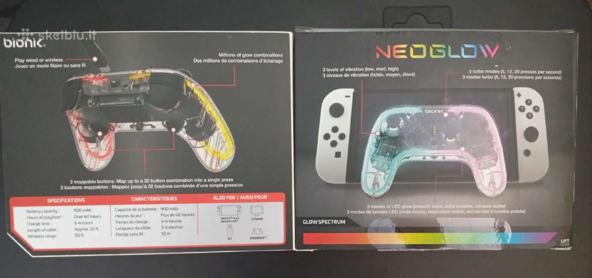 Bionik Neoglow valdiklis – LED, puiki būklė - nuotraukos Nr. 5