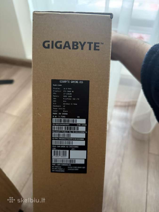 Nešiojamas Žaidimu Kompiuteris Gigabyte - nuotraukos Nr. 3