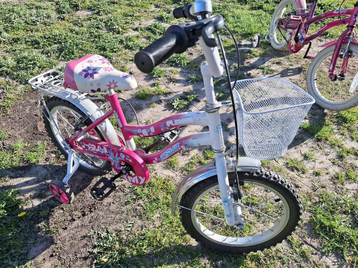 Vaikiškas dviratukas su pagalbiniais ratukais. - nuotraukos Nr. 2