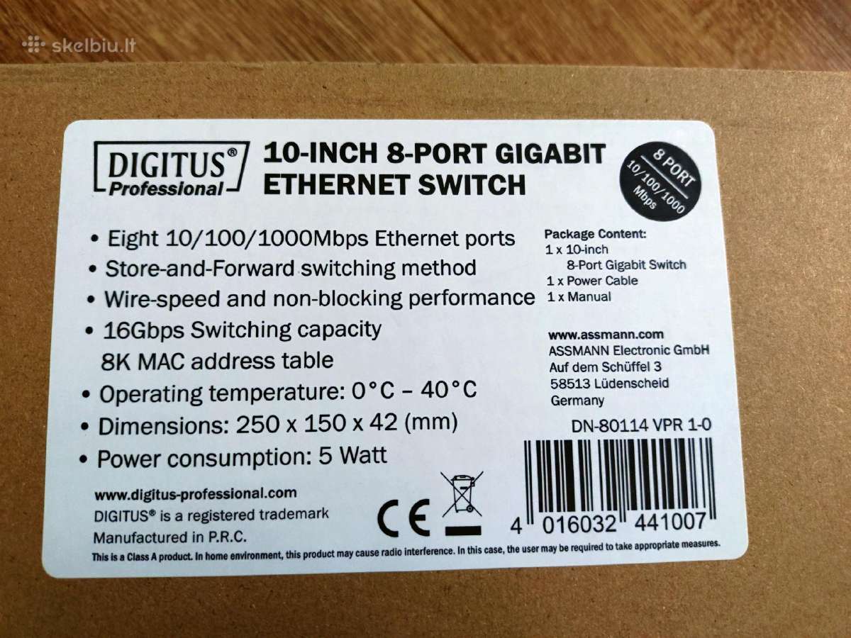 8port 10" switch - nuotraukos Nr. 2