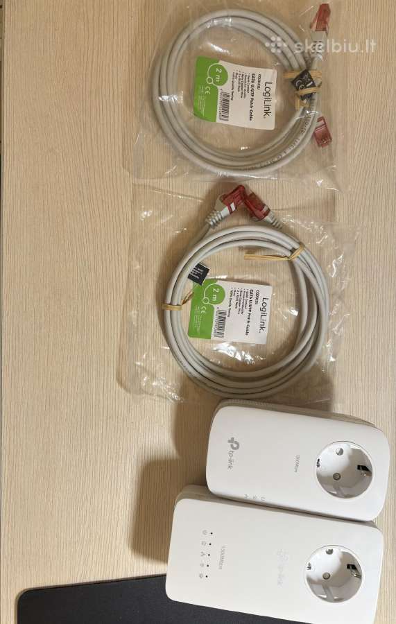 Tp-link Av1300 Gigabit Powerline + 2x 2m Cat6