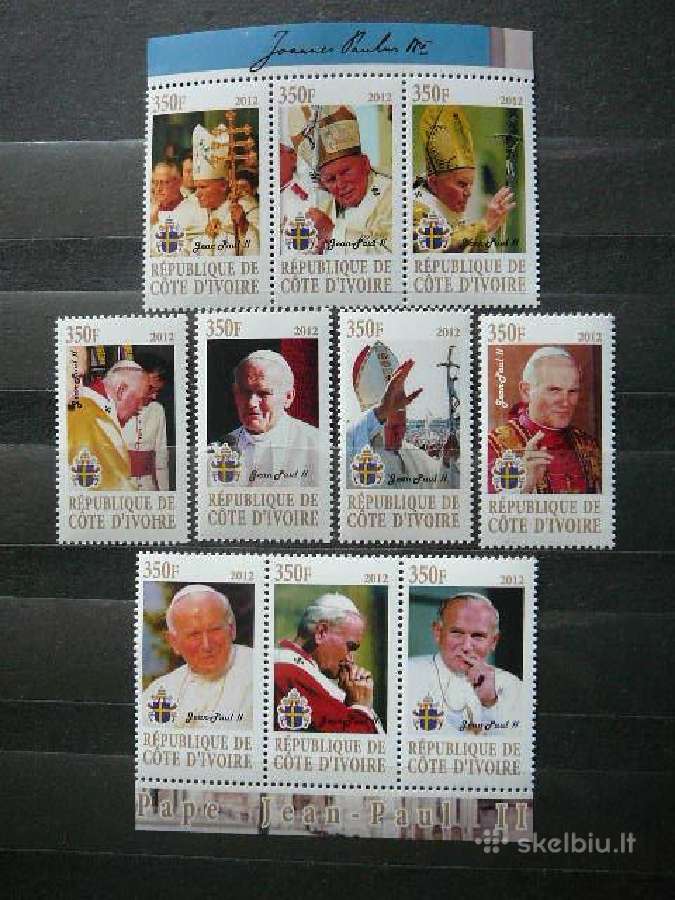 Popiezius J. Paulius II Ivory Coast 2012 cod58