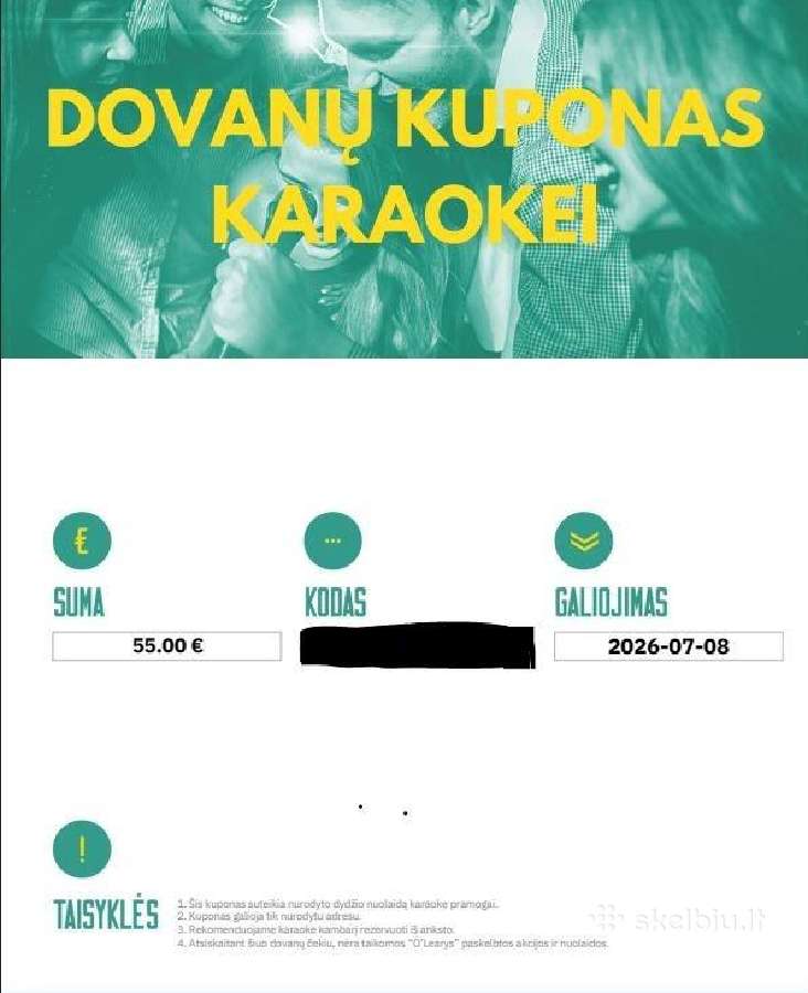 Dovanų kuponas