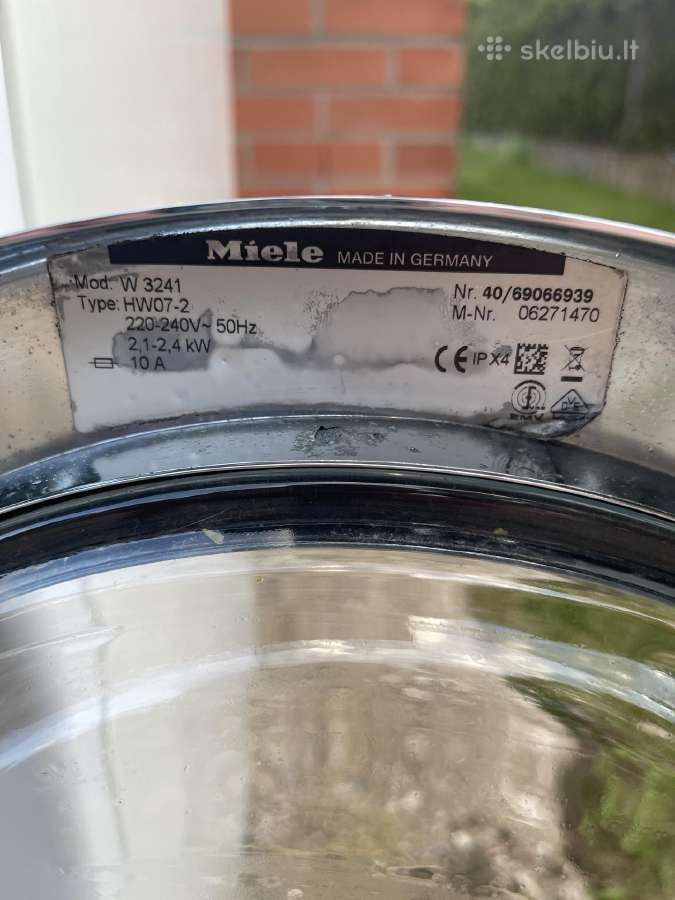 Skalbimo mašina Miele 6kg - nuotraukos Nr. 10