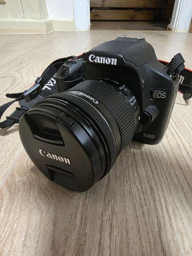 Canon su originaliu 18-55 mm objektyvu
